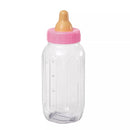 Pink Unique Baby Bottle Bank, 11-inch party favor with a baby bottle design, perfect for celebrations and gift exchanges.