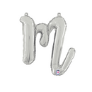 Grabo Foil Balloon Silver 14" Letter M