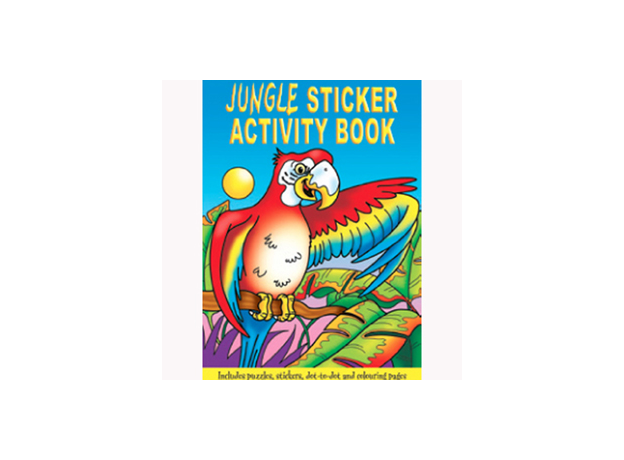 Sticker & Colouring Book Girls A6 24pk