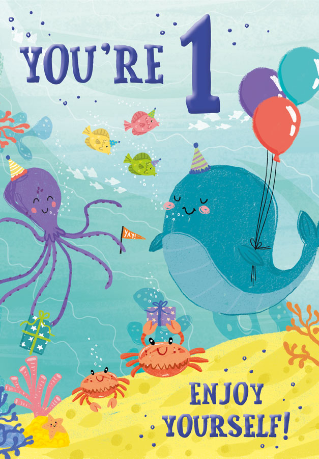 Poppyhill C50 Birthday Age 1 12pk