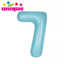 Unique Foil Balloon Matte Blue 34" Number 7