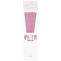 Unique Candle Sparkler Pink 7" 8pk