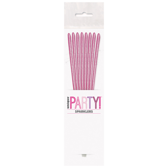 Unique Candle Sparkler Pink 7" 8pk