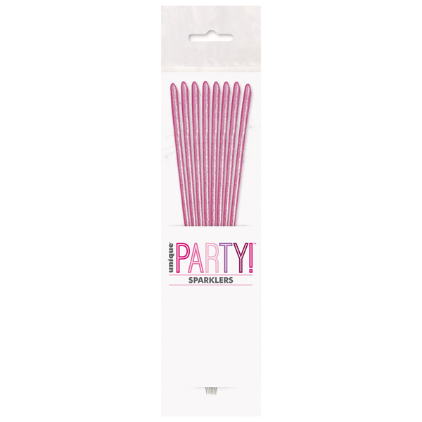 Unique Candle Sparkler Pink 7" 8pk
