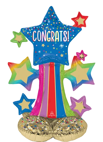 Anagram Star Bursts 36" Airloonz Foil Balloon