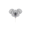 Koala Animal Head 14" Mini Shape Foil Balloon