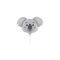 Koala Animal Head 14" Mini Shape Foil Balloon