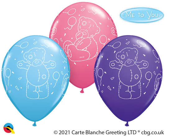 Qualatex Tatty Teddy 11" Latex Balloons 25pk