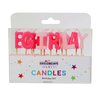 APAC 6 Pack Party Candle Birthday Girl Pink
