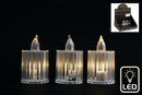 Sifcon Candle LED Ribbed Acrylic 4x6cm