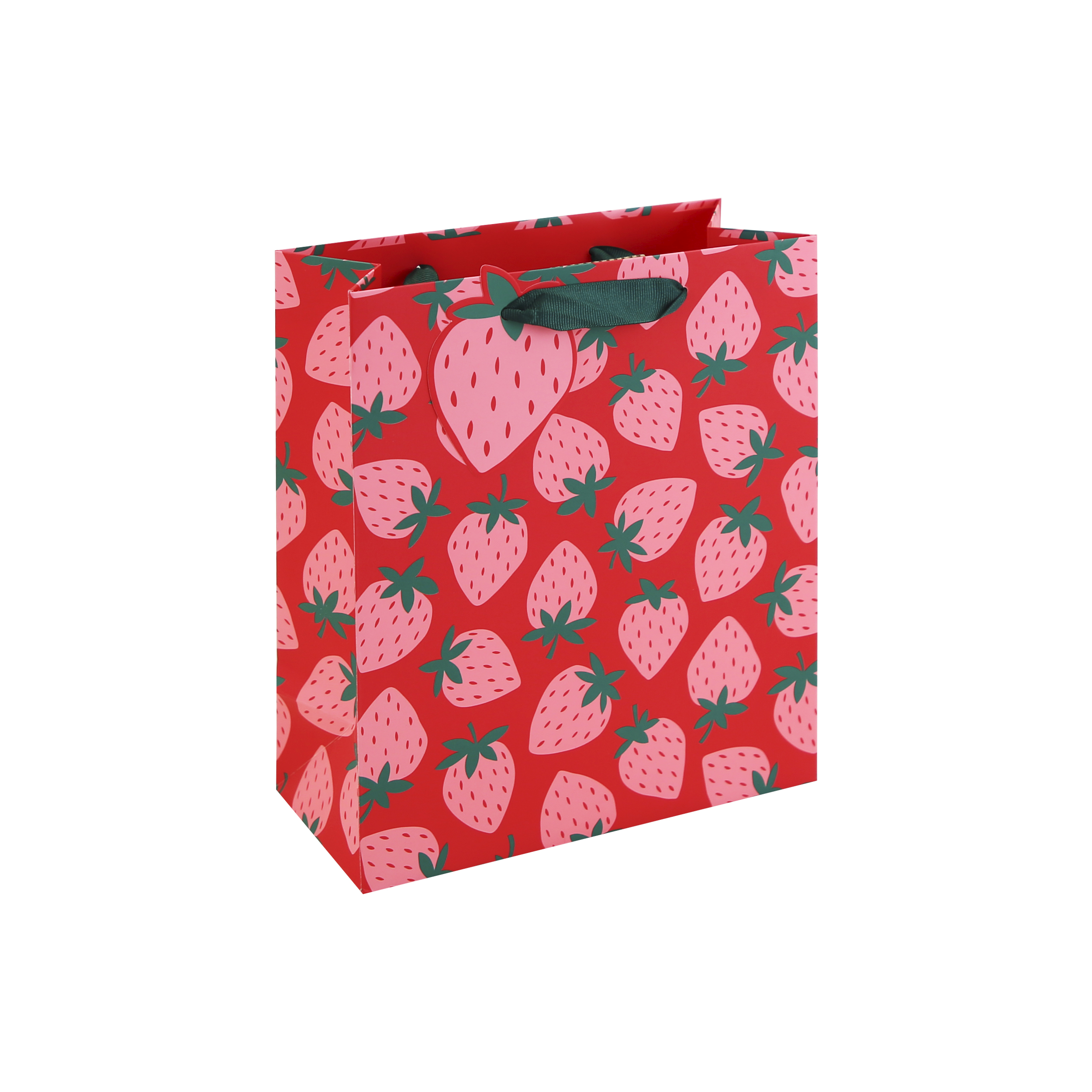 Eurowrap 6 Pack Gift Bag Neon Strawberry Medium