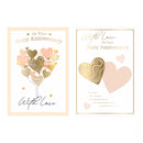 Poppyhill 12-pack C50 Ruby Anniversary greeting cards featuring elegant red design and heartfelt messages for special celebrations.
