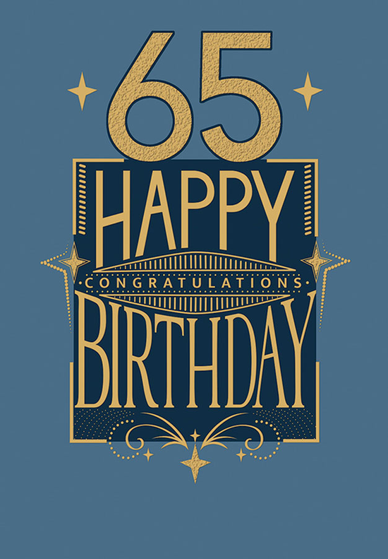 Regal 6 Pack Cards C90 Everyday Birthday Age 65