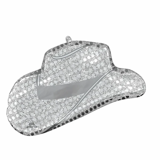 Anagram Foil Balloon Disco Western Hat 33