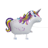 Unique Foil Balloon Walking Pet Unicorn 35"