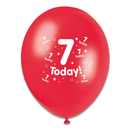 Tiger Feet Age 7 Birthday 10" Balloons 6x8pk