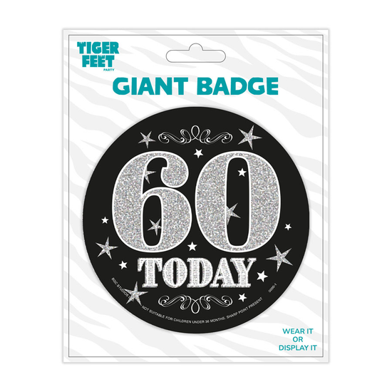 Big Badges Age 60 Male 6pk