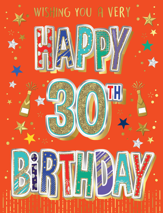 Regal 6 Pack Cards S8 Everyday Birthday Age 30