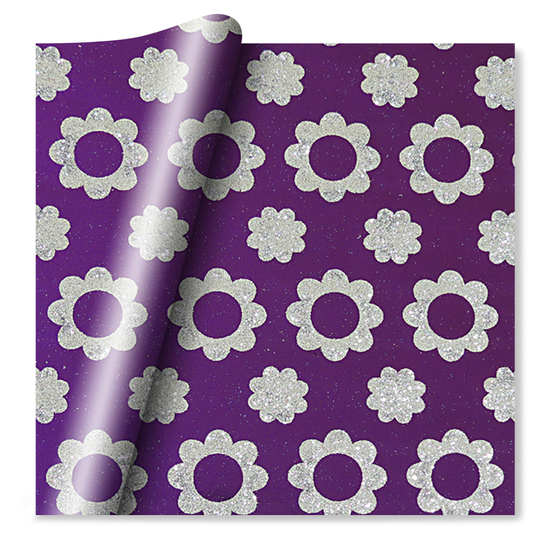 Xquisite Flatwrap Floral Purple 24pk