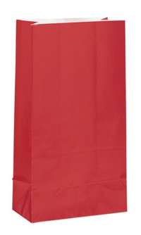 Unique 12 Pack Sweet Bags Paper Ruby Red
