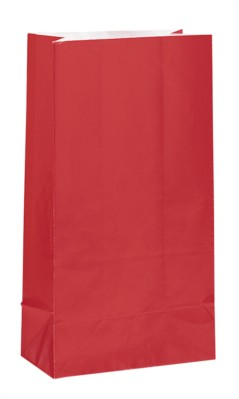 Unique 12 Pack Sweet Bags Paper Ruby Red