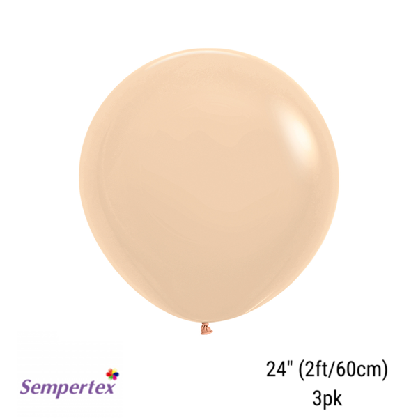 Sempertex Malibu Peach 24" Latex 3pk