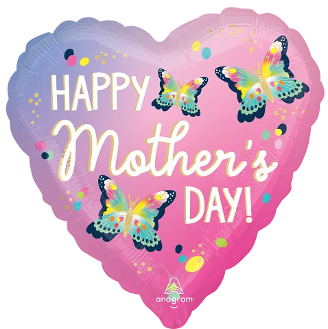 Anagram Mother's Day Flutters 18" Foil Balloon