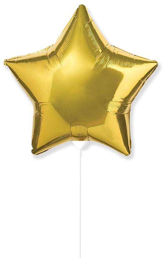 Flexmetal Foil Balloon Gold Star 9"