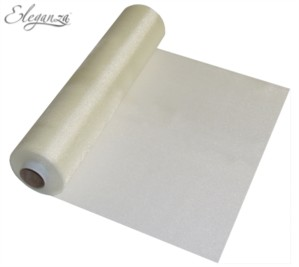 Eleganza Organza Roll Ivory 25m