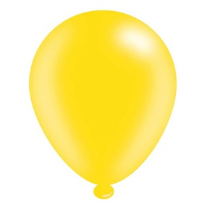 8 Latex Balloons 10" Yellow