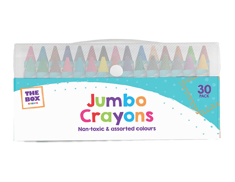 Gem Imports 30 Pack Crayons Jumbo