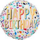 Anagram Confetti Birthday 18" Foil Balloon
