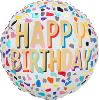 Anagram Confetti Birthday 18" Foil Balloon