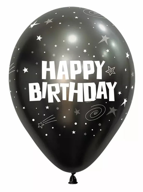 Sempertex Midnight Grey Birthday 12" Latex 12pk