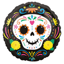Halloween Day Of The Dead Skull 18" Foil Balloon