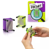 Colorful Micro Pin Art toy from One For Fun, featuring a vibrant design and small size for creative pin art displays.