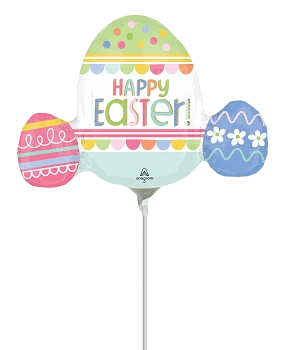 Anagram Foil Balloon Easter Trio Egg Hunt 14