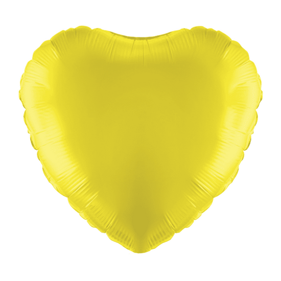 Oaktree Foil Balloon Yellow Heart 18"