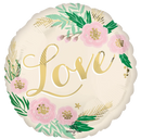 Anagram Natural Wedding 18" Round Foil Balloon