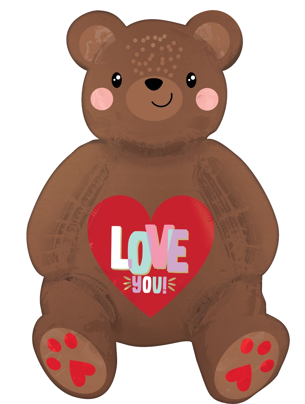 Anagram Love Bear 20" Air Fill Sitter Foil Balloon