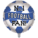 Football No.1 Fan Blue & White 18" Foil Balloon
