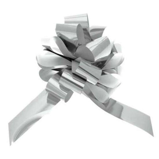APAC 30 Pack Pull Bow Metallic Silver 31mm