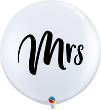 Qualatex 3ft Wedding Mrs White Latex Balloons 2pk