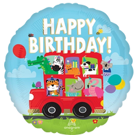 Anagram Birthday Party Bus 18" Foil Balloon