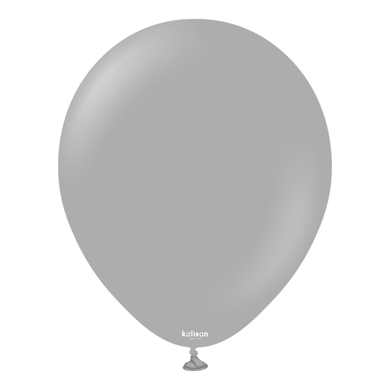 Kalisan Standard Grey 18" Latex Balloons 25pk
