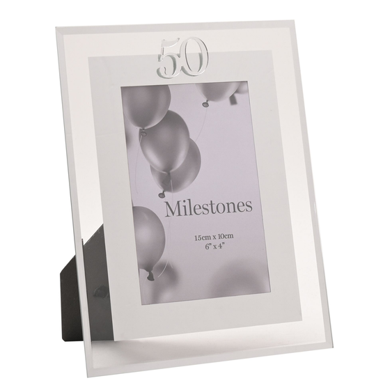 Milestones Frame Silver Age 50 4x6