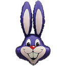 Jumbo Purple Rabbit 35" Foil Balloon (Loose)