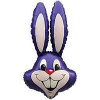 Jumbo Purple Rabbit 35" Foil Balloon (Loose)