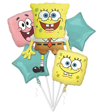 Anagram Foil Balloon Bouquet SpongeBob