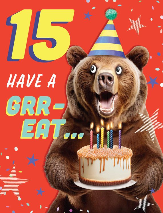 Regal 6 Pack Cards 8x6 Birthday Age 15